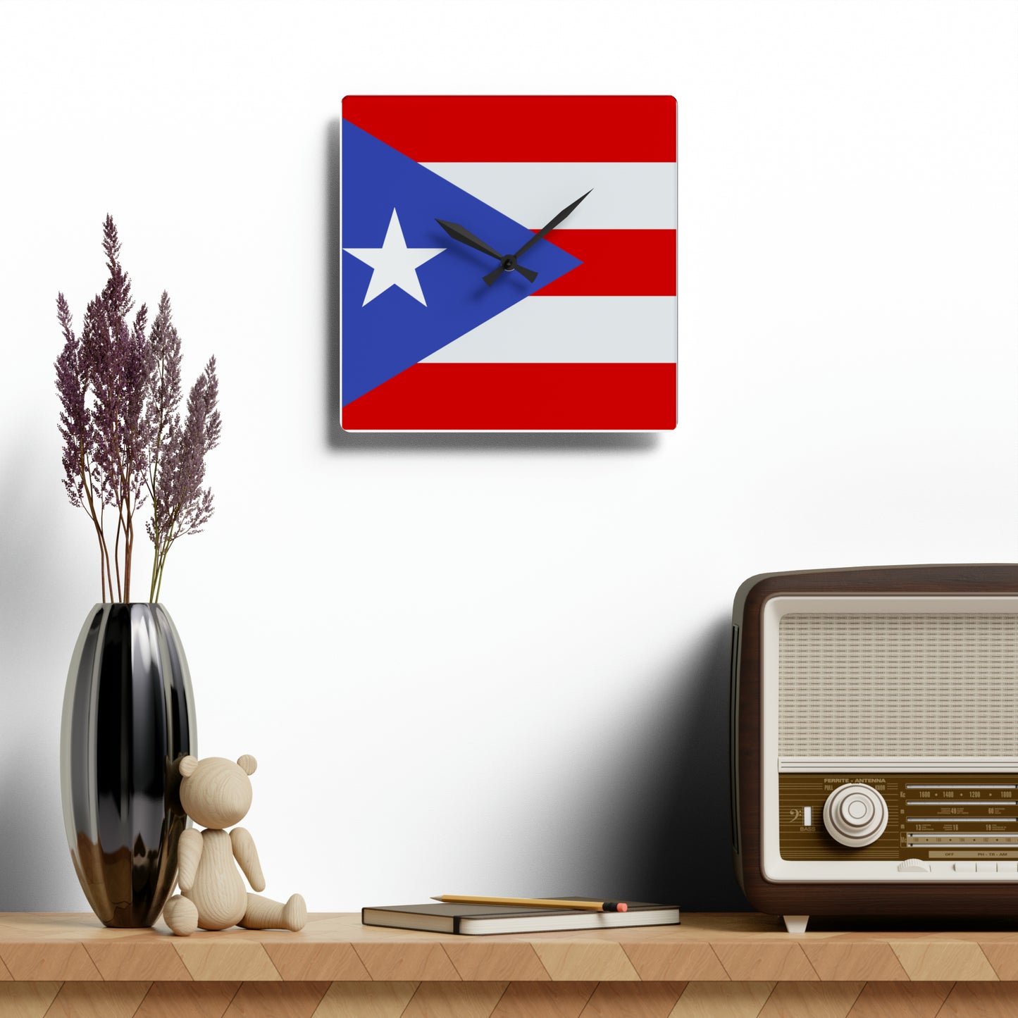 Puerto Rico Acrylic Wall Clock