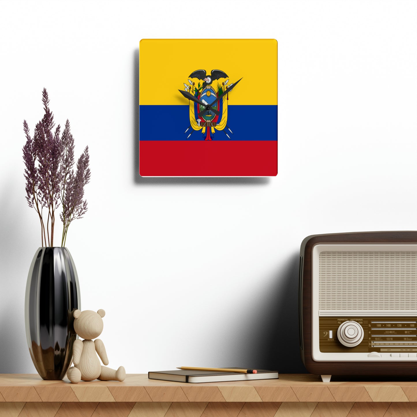 Ecuador Acrylic Wall Clock