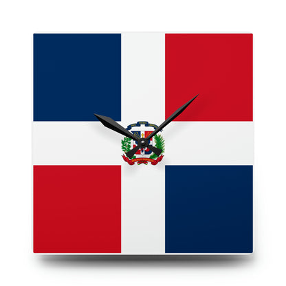 Dominican Republic Acrylic Wall Clock