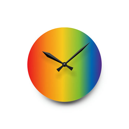 Rainbow- Vertical Acrylic Wall Clock