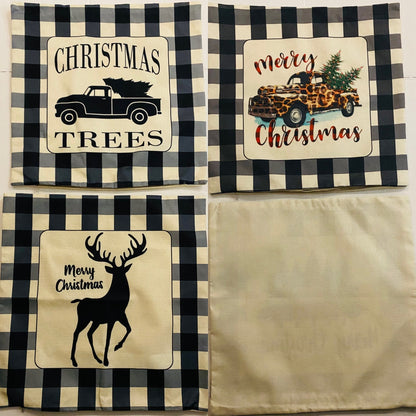 Christmas Pillowcases - Assorted Checkered Patterns