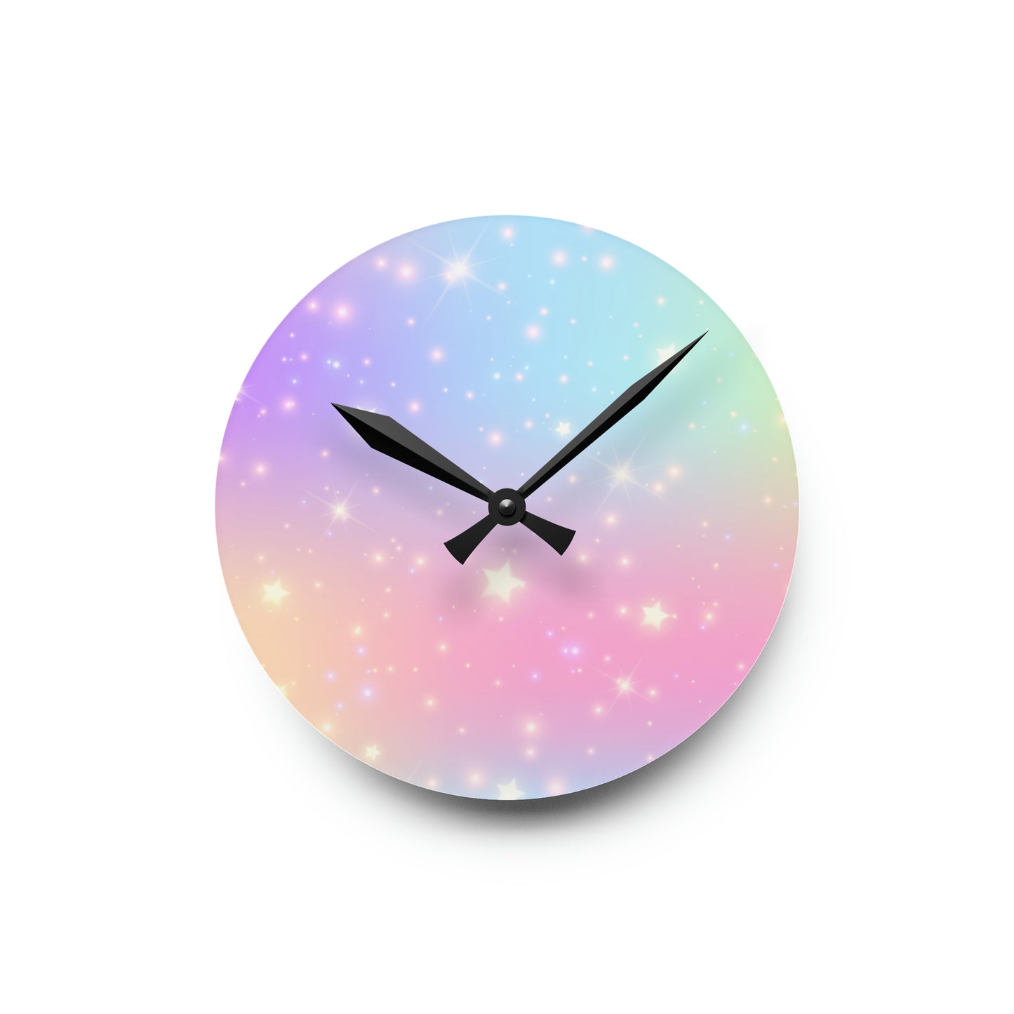 Unicorn Stars Acrylic Wall Clock