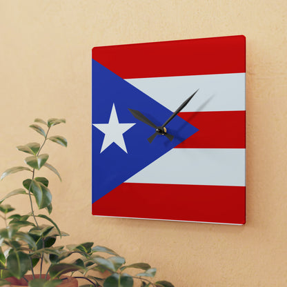 Puerto Rico Acrylic Wall Clock
