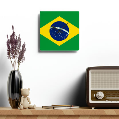 Brazil Acrylic Wall Clock