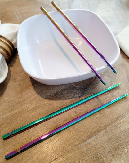 Stainless Steel Chopsticks w/Free Storage Bag