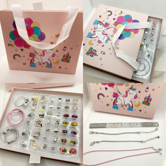 Unicorn Charm Bracelet & Necklace DIY Kit